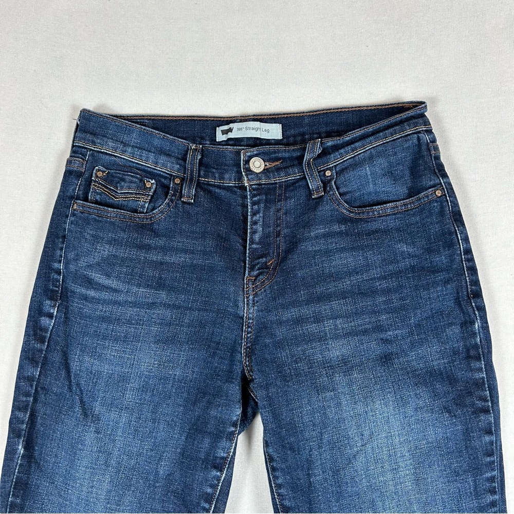 Levi's Women's Straight Leg Jeans in Dark Blue - Picture 2 of 11